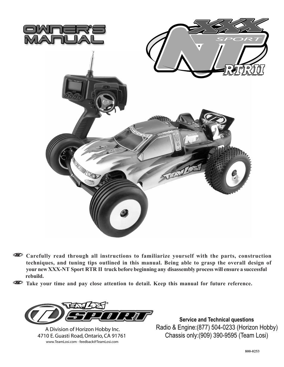 Losi LOSA0887 Manual User Manual | 64 pages