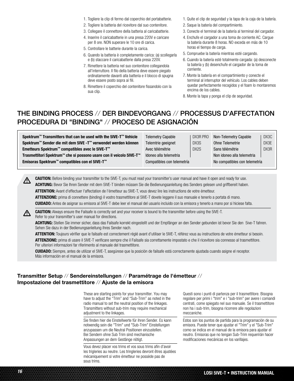 Losi LOSB0019WHTBD User Manual | Page 16 / 96