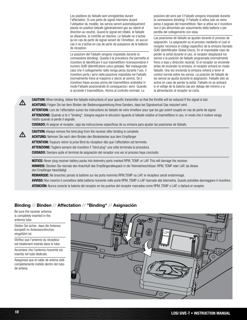 Losi LOSB0019WHTBD User Manual | Page 18 / 96