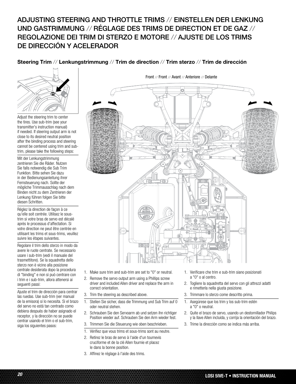 Losi LOSB0019WHTBD User Manual | Page 20 / 96