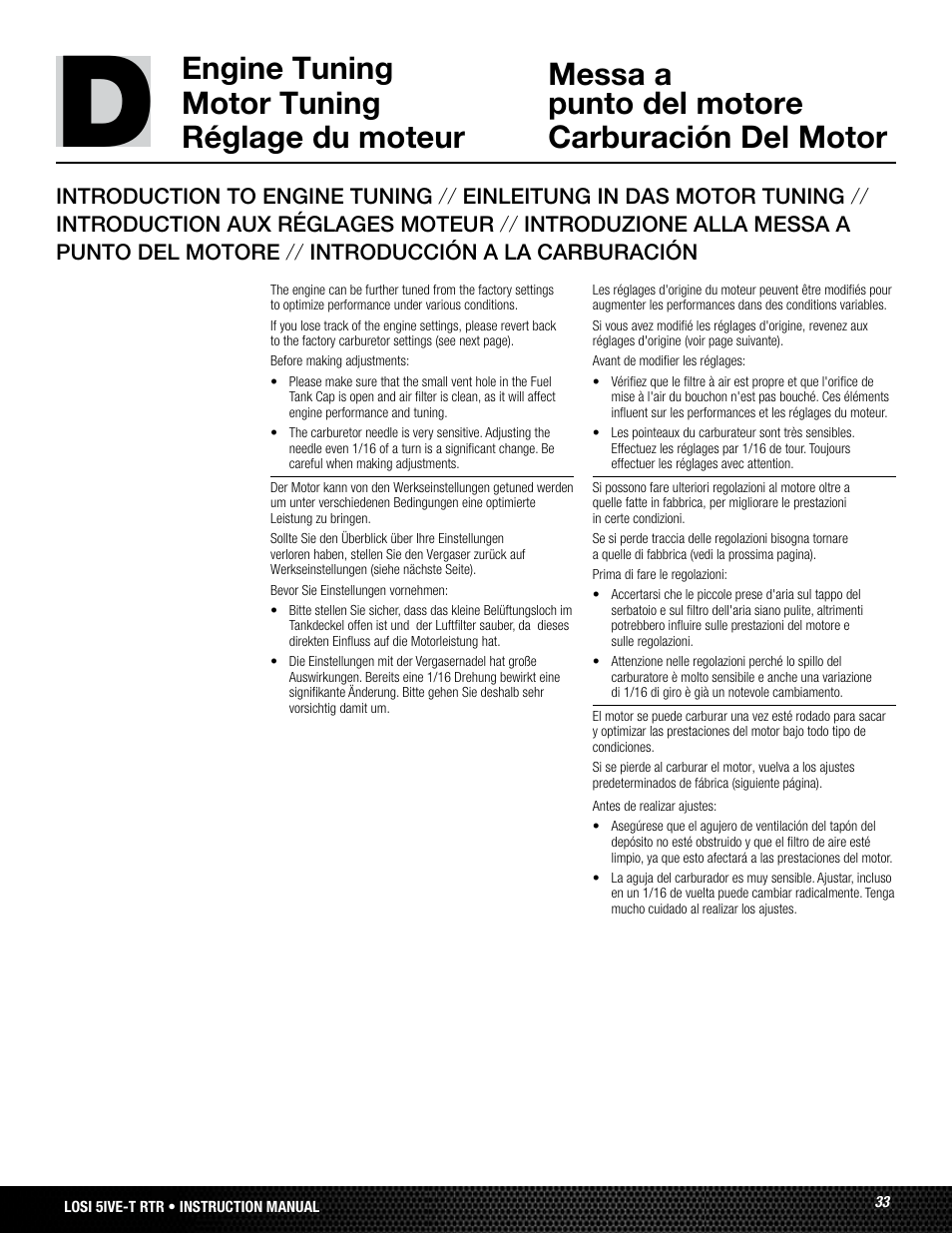 Losi LOSB0019WHTBD User Manual | Page 33 / 96