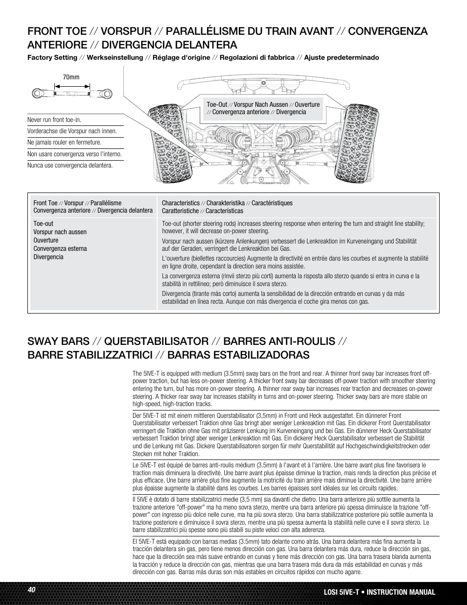 Losi LOSB0019WHTBD User Manual | Page 40 / 96