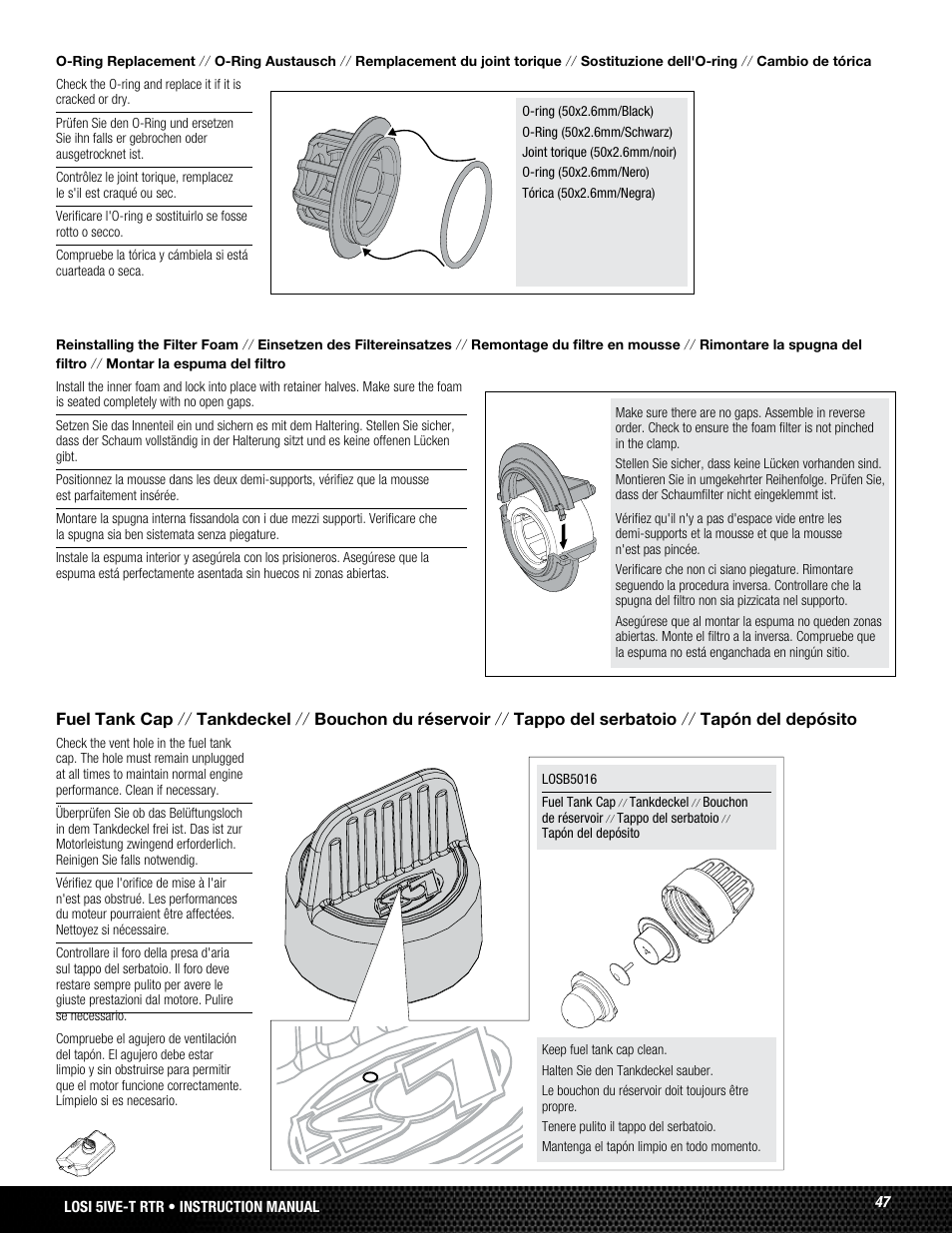 Losi LOSB0019WHTBD User Manual | Page 47 / 96