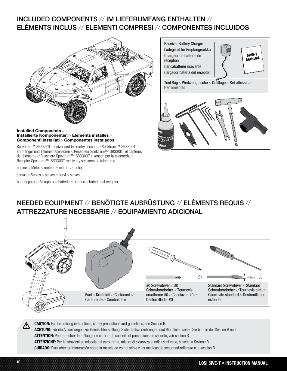 Losi LOSB0019WHTBD User Manual | Page 6 / 96
