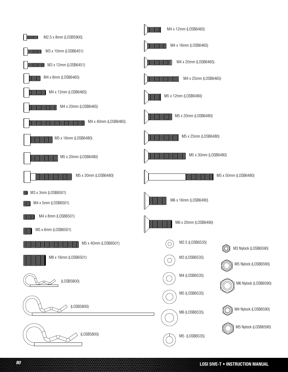 Losi LOSB0019WHTBD User Manual | Page 80 / 96