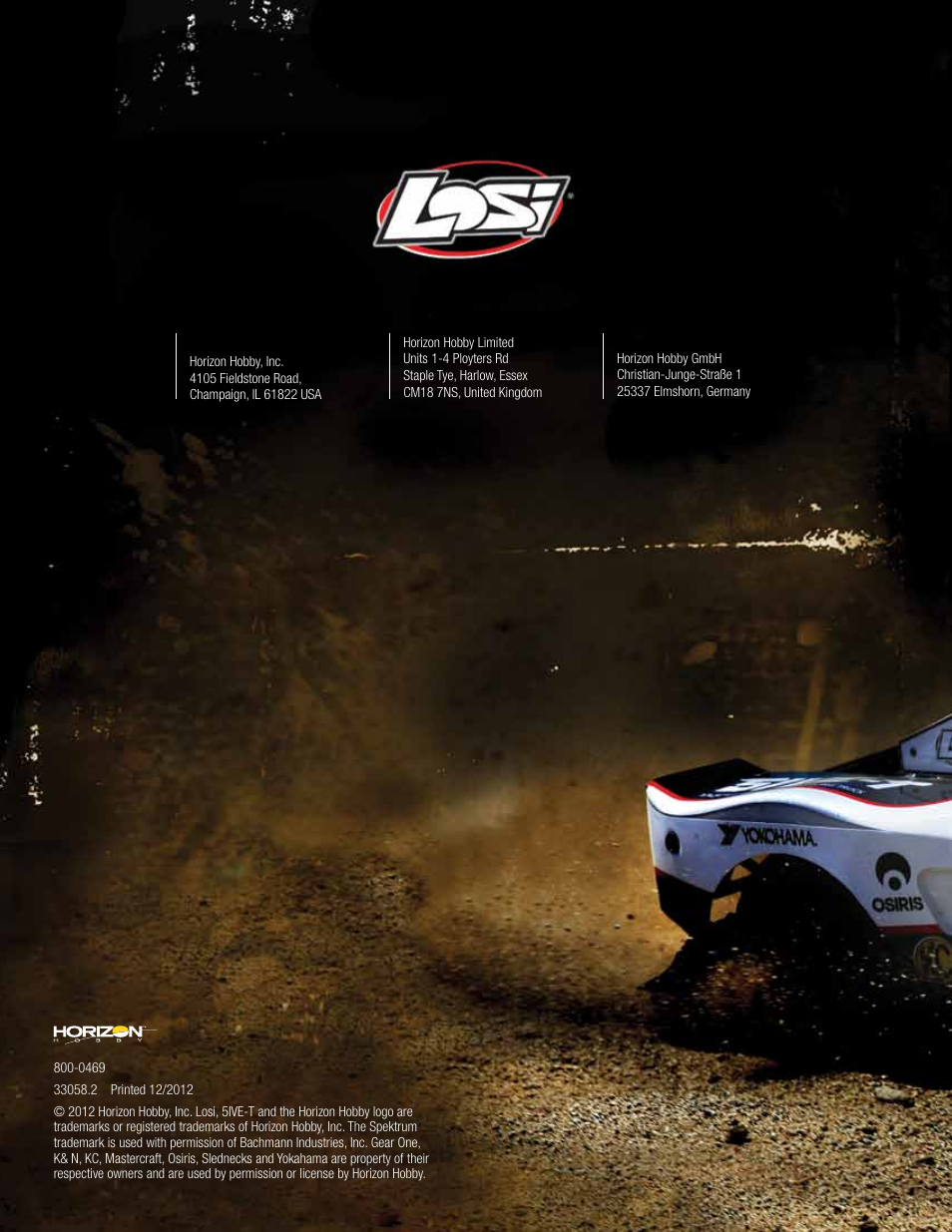 Losi LOSB0019WHTBD User Manual | Page 96 / 96