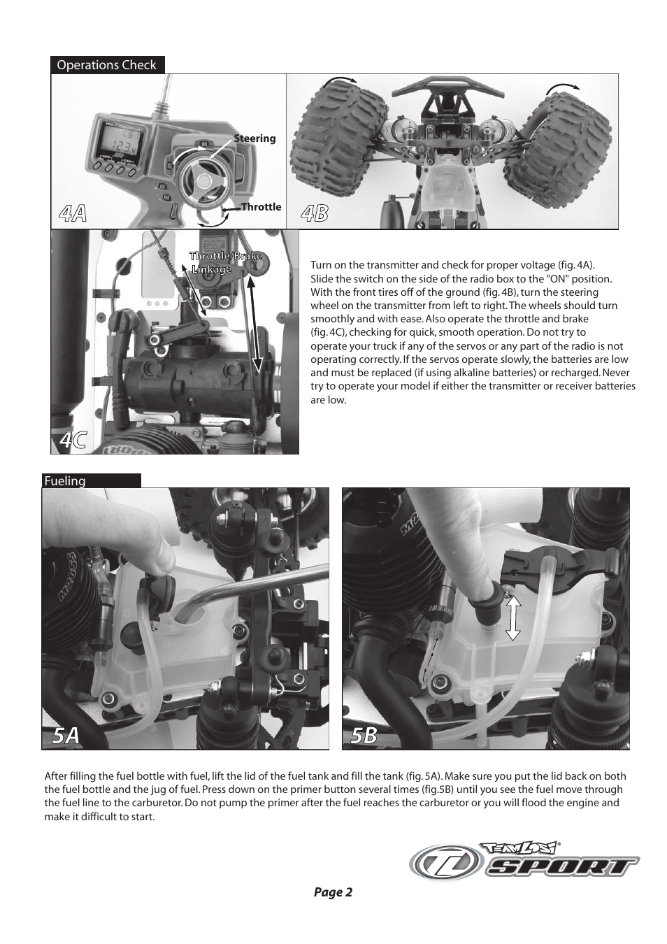 Getting started pg2.pdf | Losi LOSB0012 Getting Started Guide User Manual | Page 2 / 4