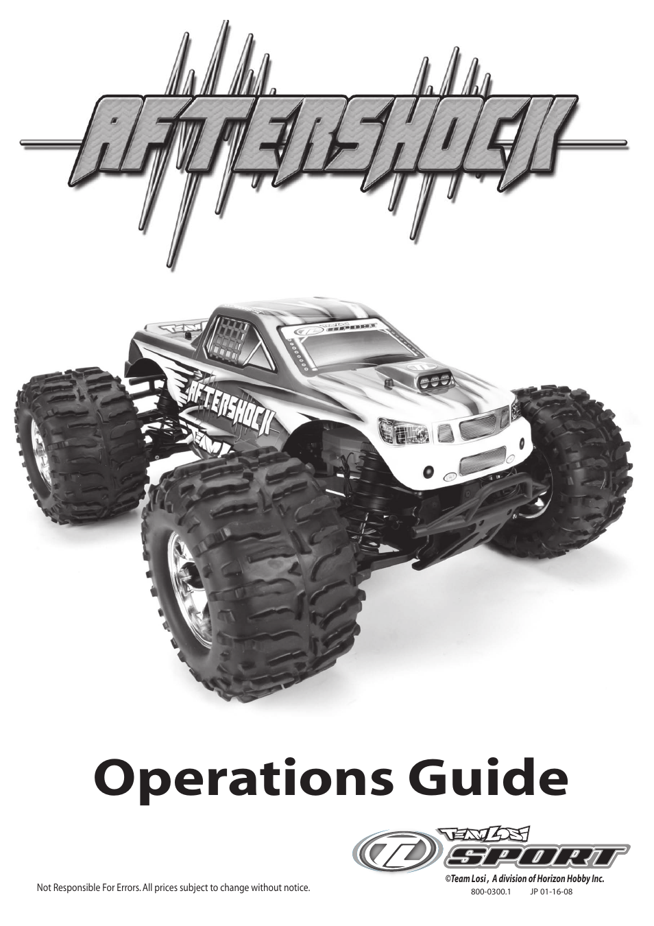 Losi LOSB0012 User Manual User Manual | 24 pages