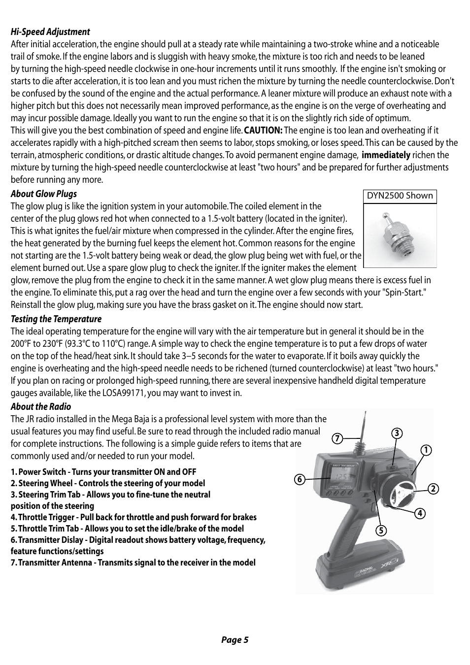 Losb0013_mega-baja-lores_manual 5.pdf | Losi LOSB0013 User Manual User Manual | Page 5 / 15