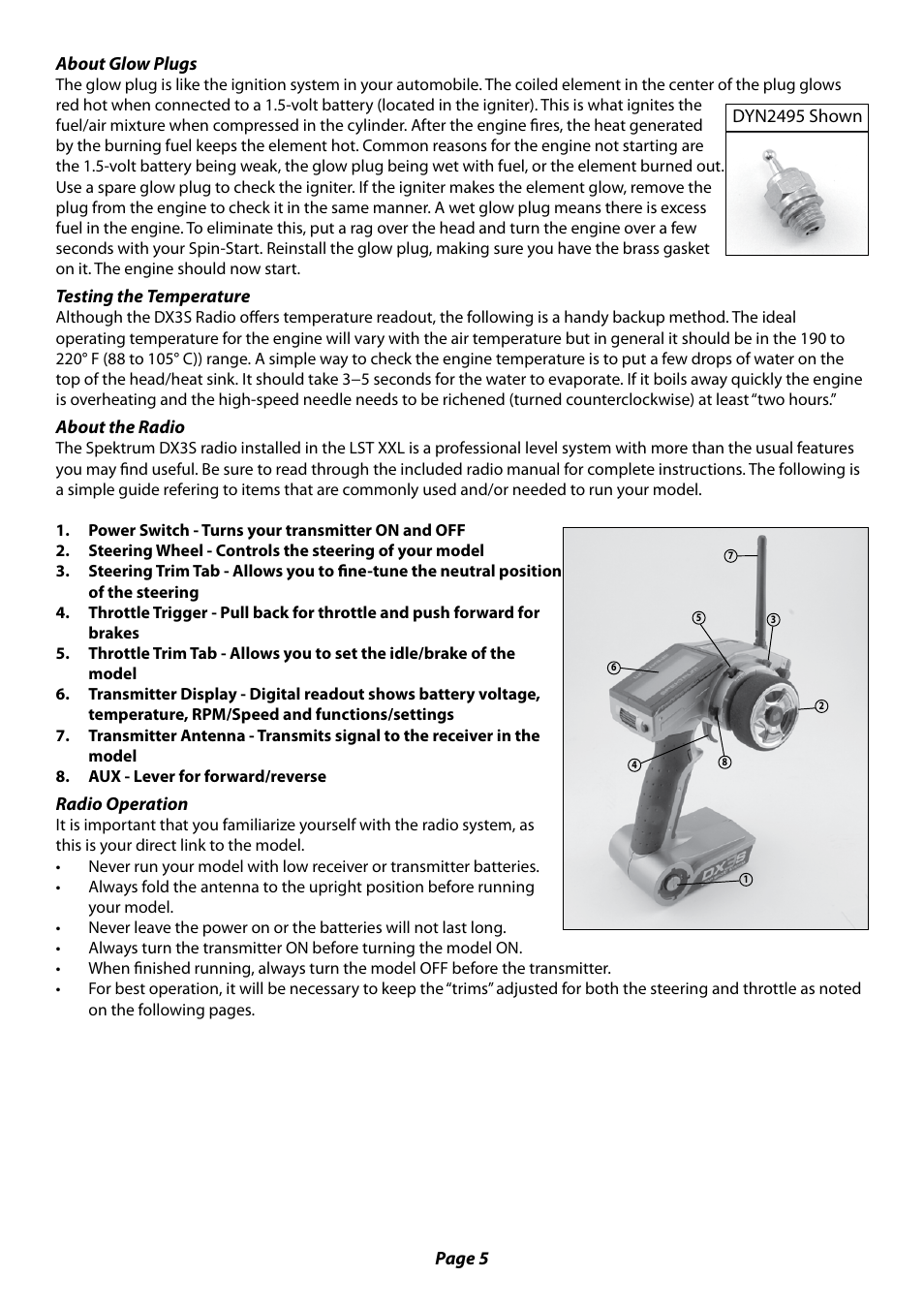 Losi LST XXL User Manual User Manual | Page 5 / 24