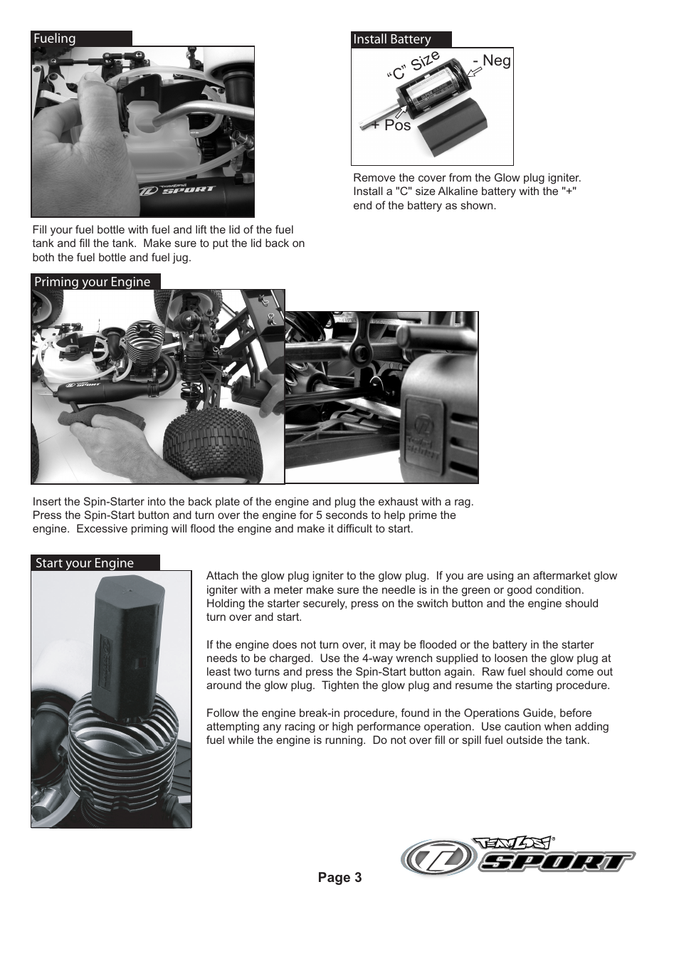 Started pg03, muggy.pdf | Losi LOSB0018 Getting Started Guide User Manual | Page 3 / 4