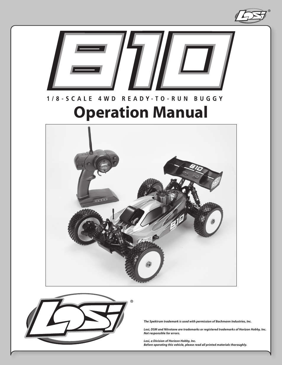 Losi LOSB0021 User Manual | 20 pages