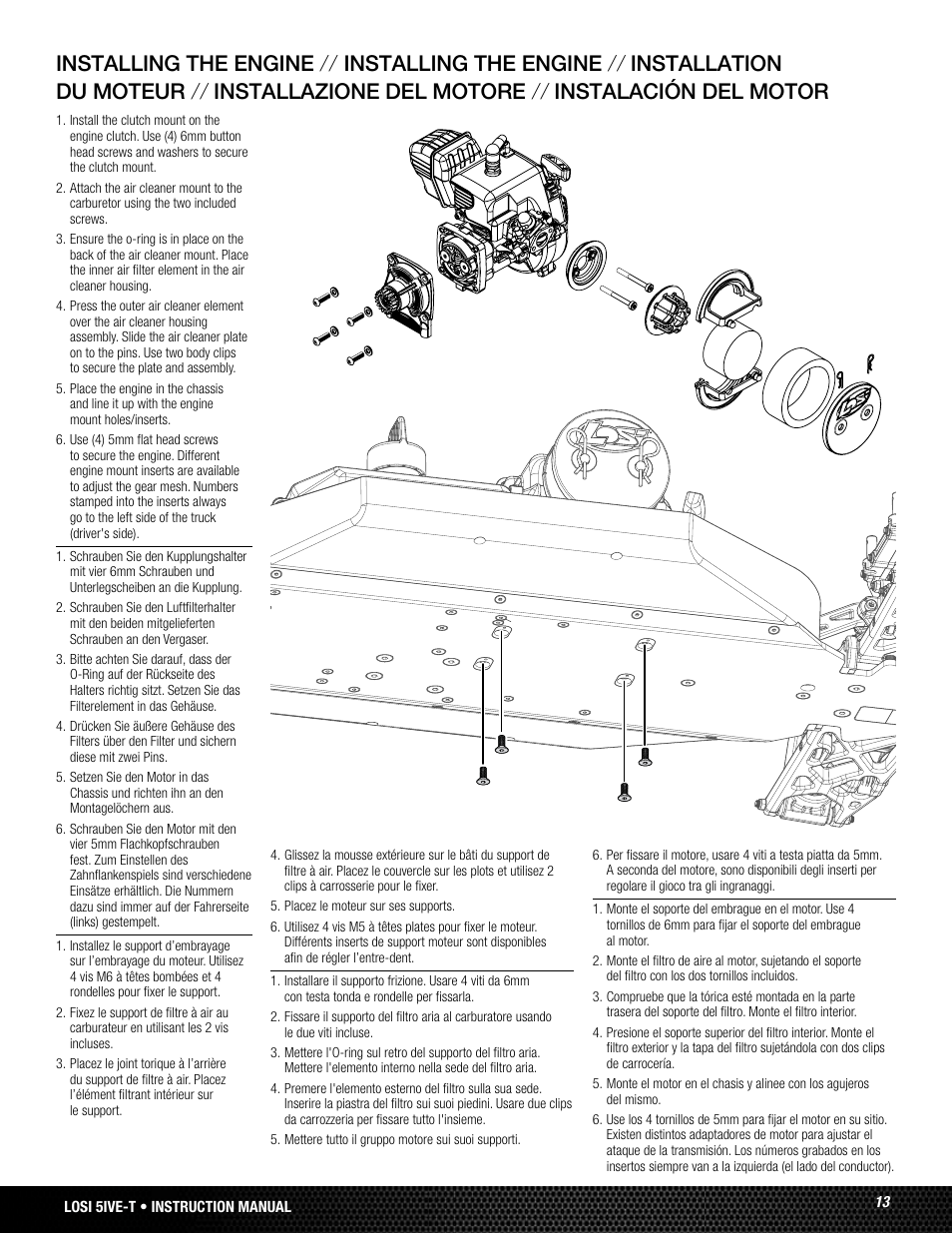 Losi LOSB0024 User Manual | Page 13 / 64