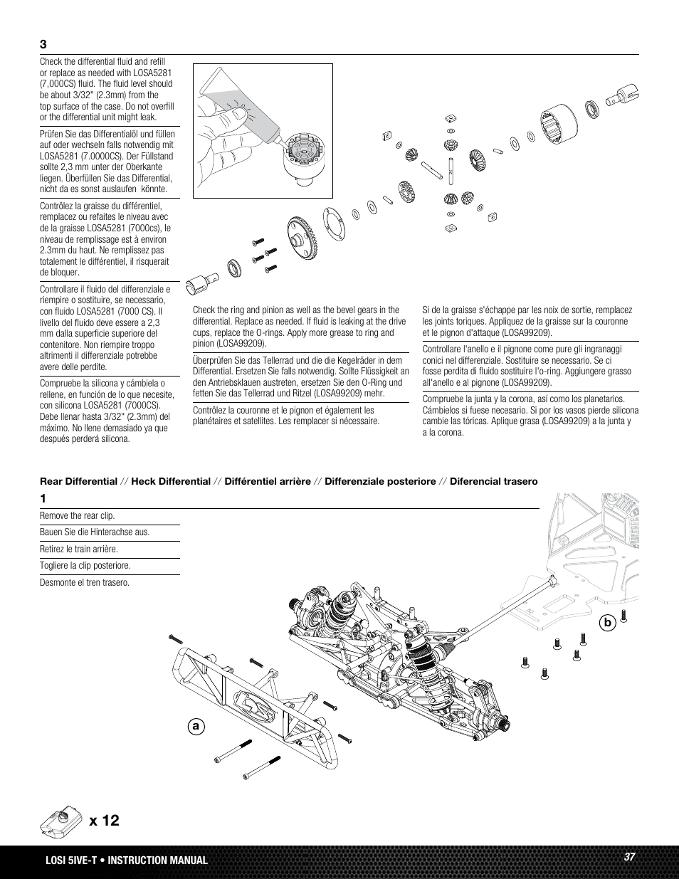 X 12 | Losi LOSB0024 User Manual | Page 37 / 64