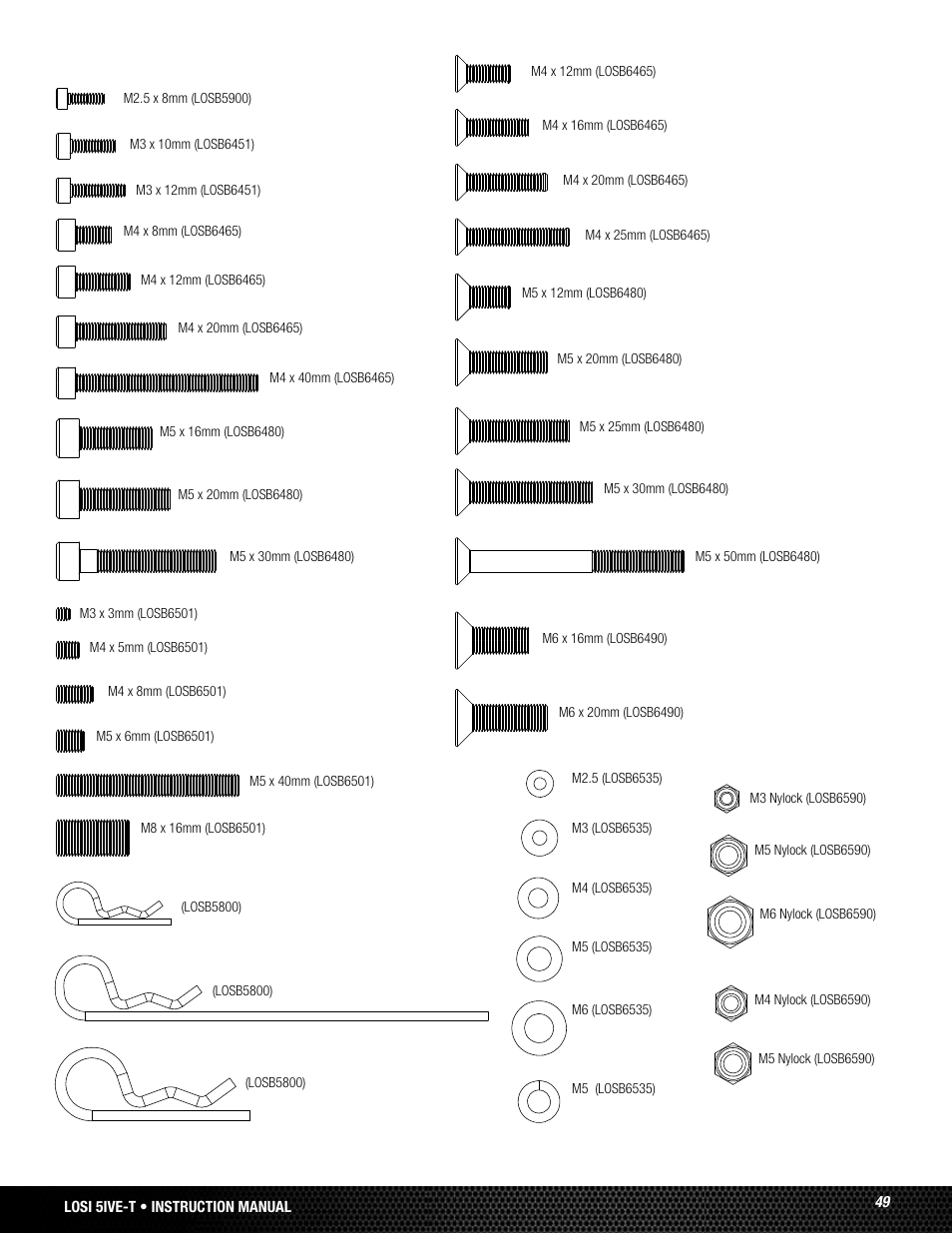 Losi LOSB0024 User Manual | Page 49 / 64