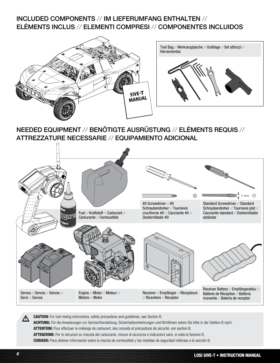 Losi LOSB0024 User Manual | Page 6 / 64