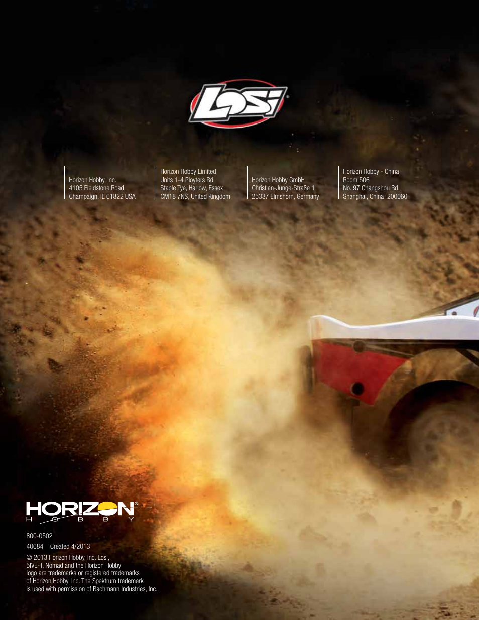 Losi LOSB0024 User Manual | Page 64 / 64