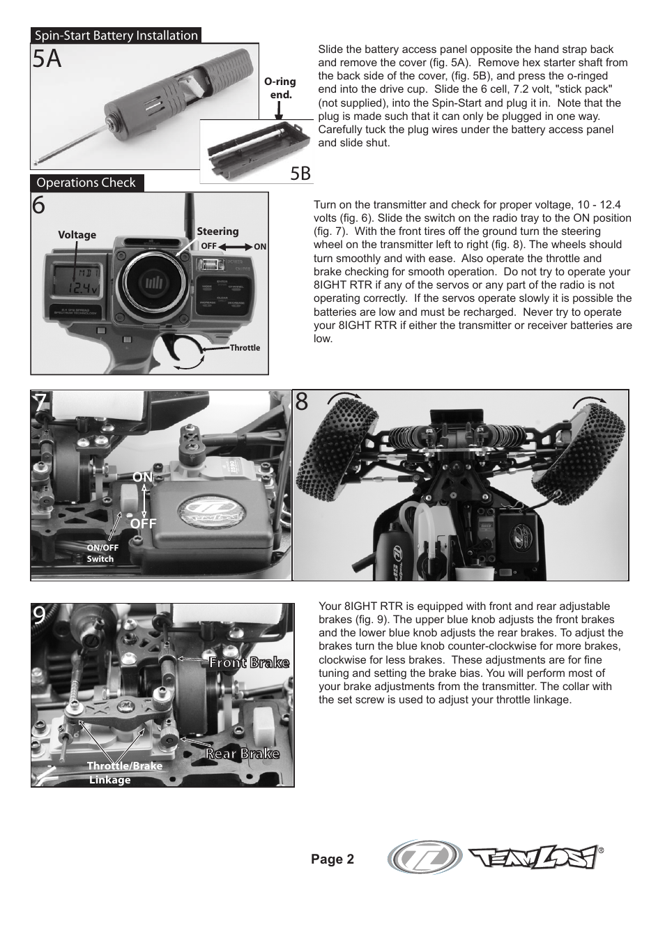 L8_started p02_v5.pdf | Losi LOSB0081 Getting Started Guide User Manual | Page 2 / 4