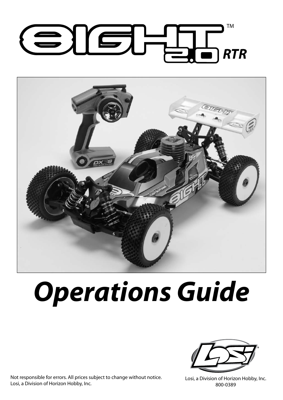 Losi LOSB0084 Manual User Manual | 12 pages