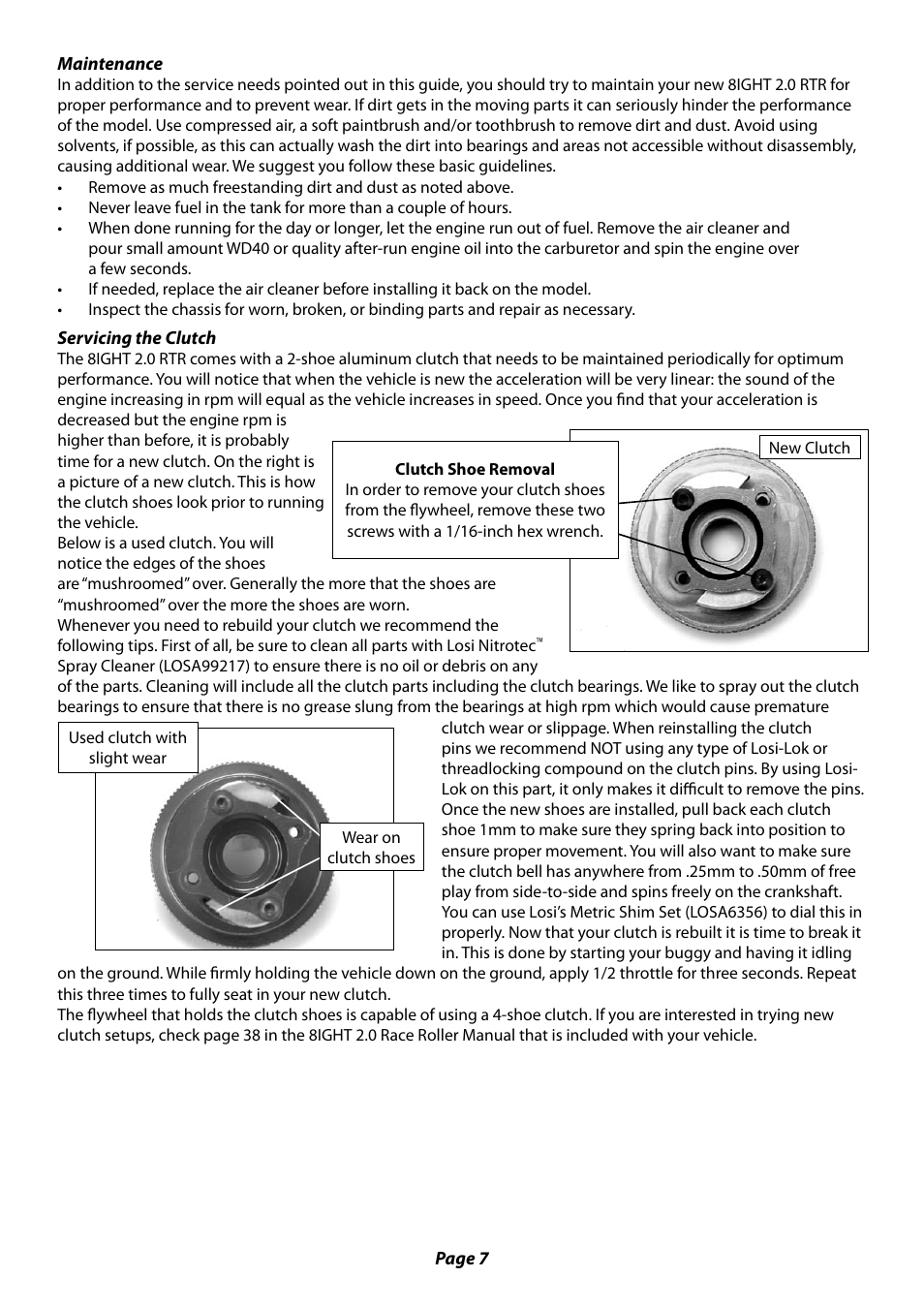 Losi LOSB0084 Manual User Manual | Page 7 / 12