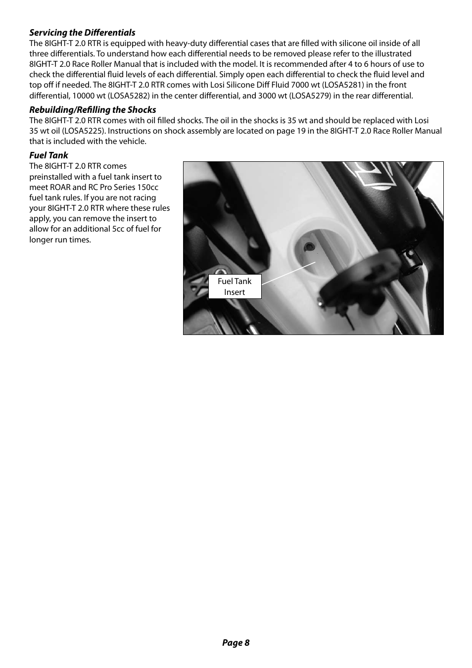 Losi LOSB0085 Manual User Manual | Page 8 / 12