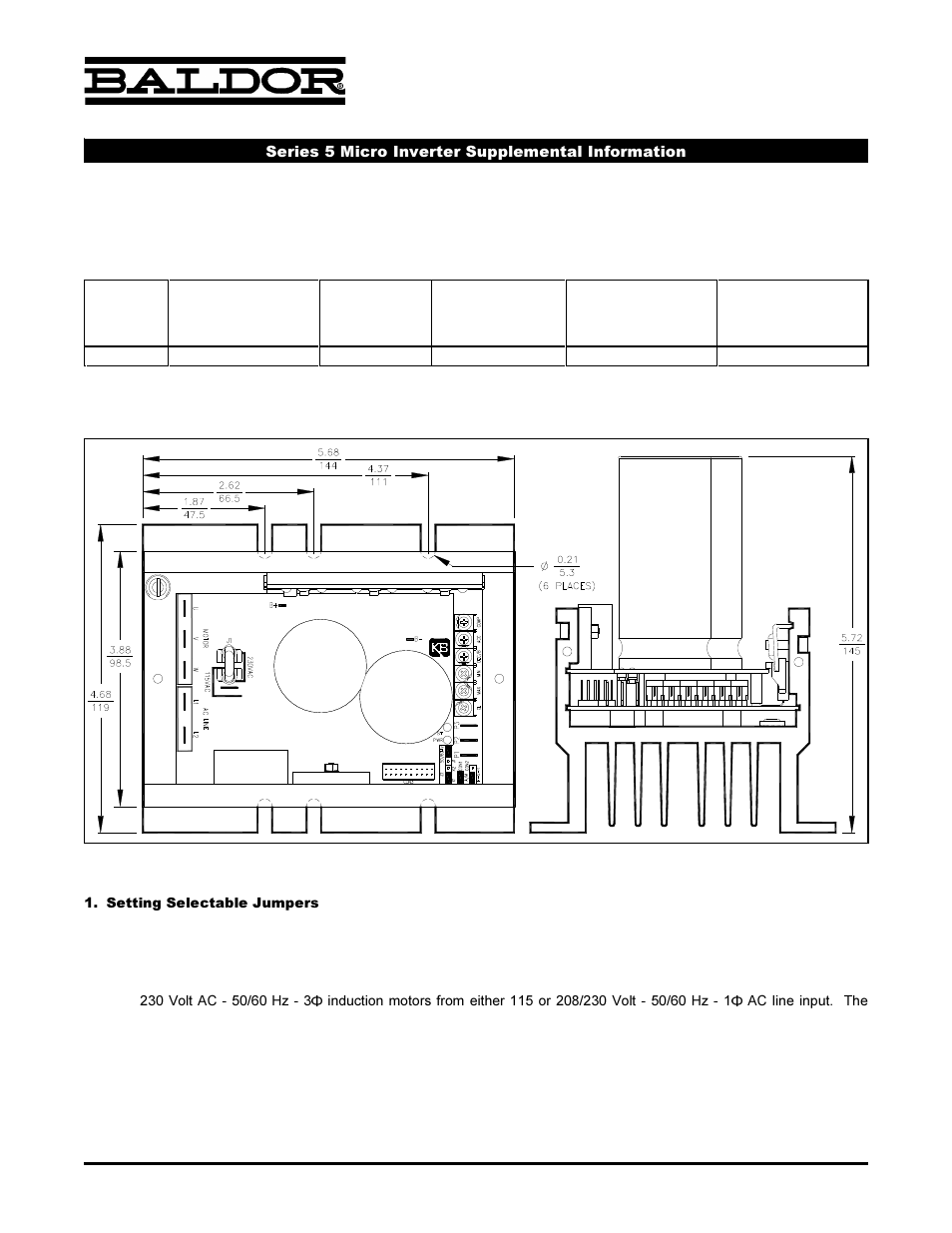 Baldor MN781-SUP User Manual | 2 pages