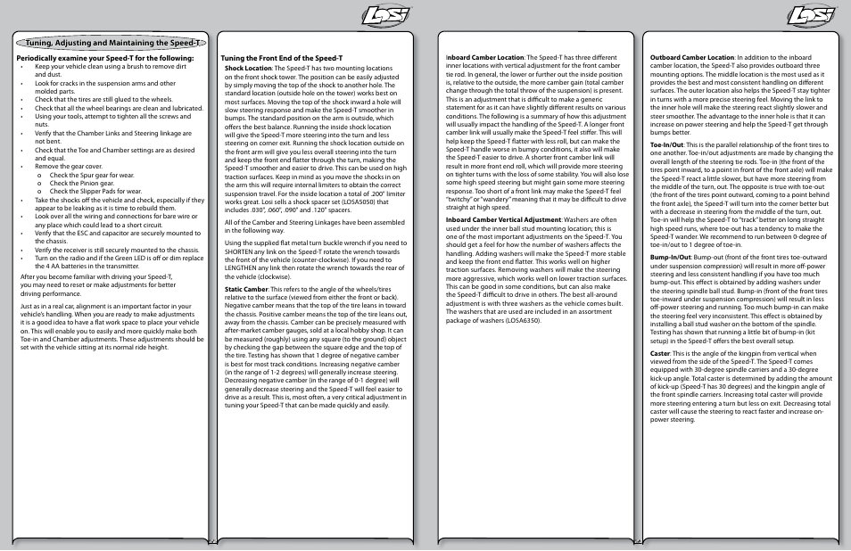 Losi LOSB0101 User Manual | Page 12 / 21
