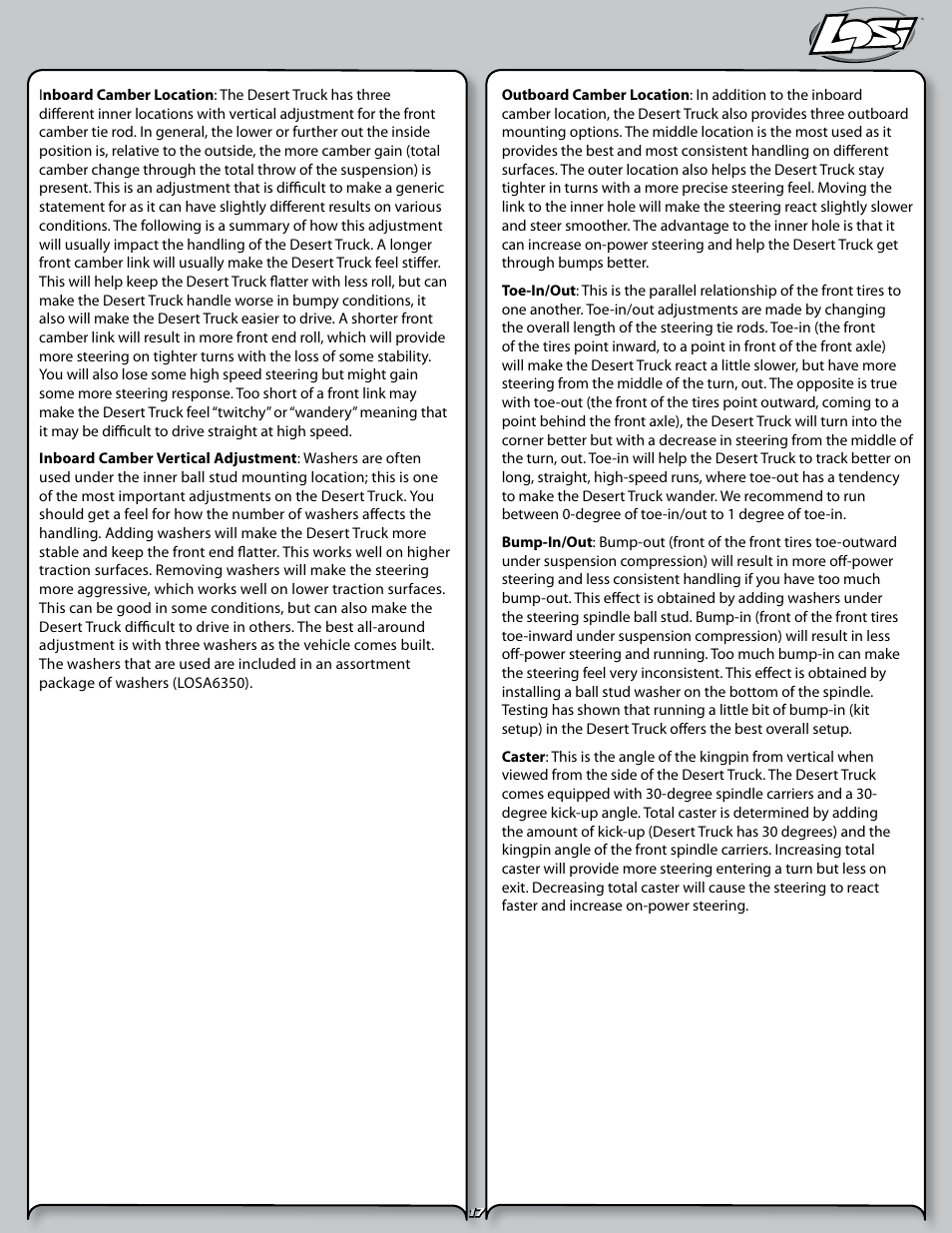 Losi LOSB0102 User Manual | Page 17 / 32