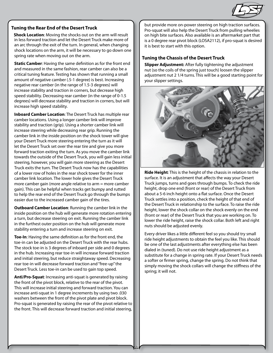 Losi LOSB0102 User Manual | Page 18 / 32