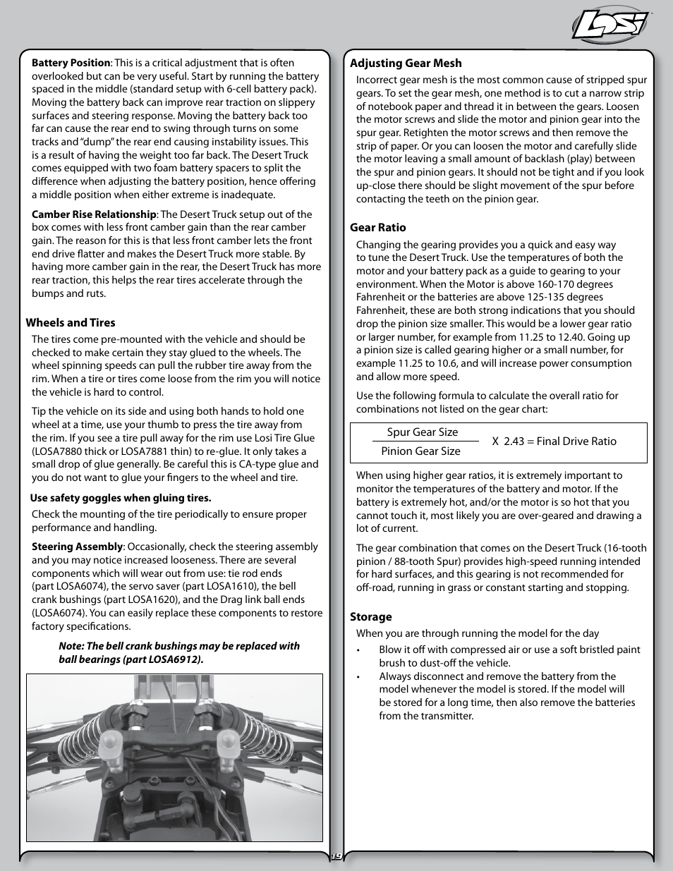 Losi LOSB0102 User Manual | Page 19 / 32