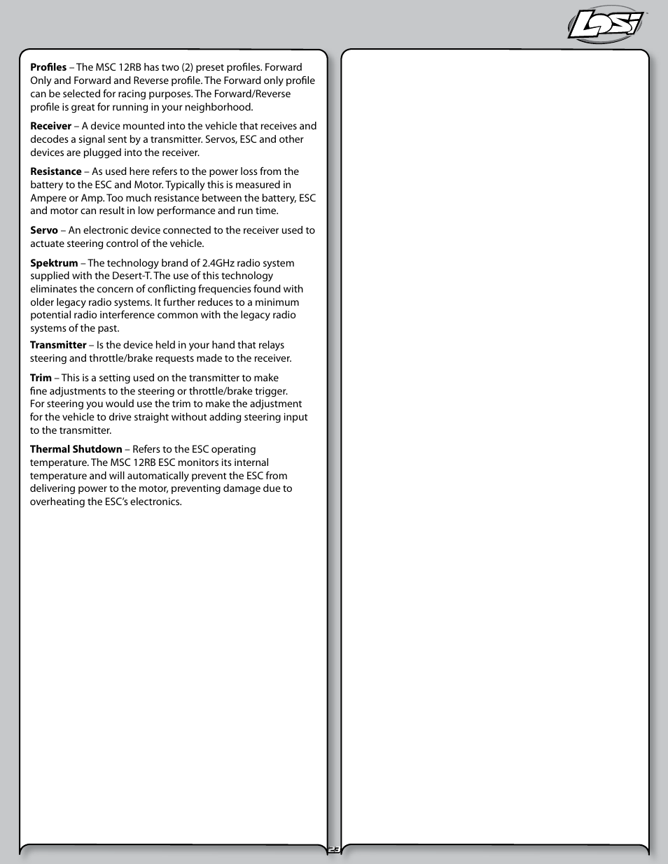 Losi LOSB0102 User Manual | Page 23 / 32