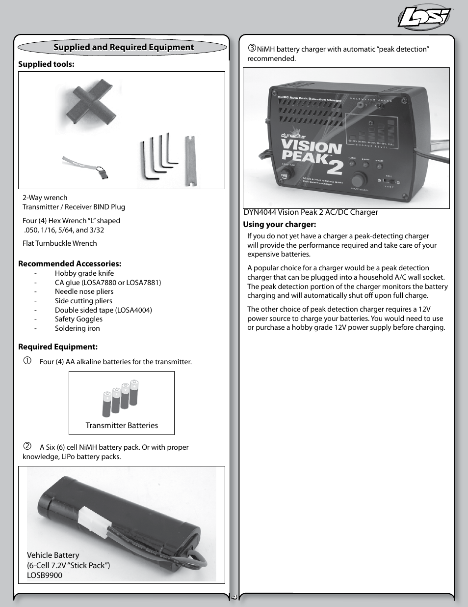 Losi LOSB0102 User Manual | Page 4 / 32