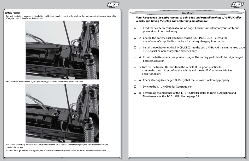 Losi LOSB0103 User Manual | Page 6 / 11