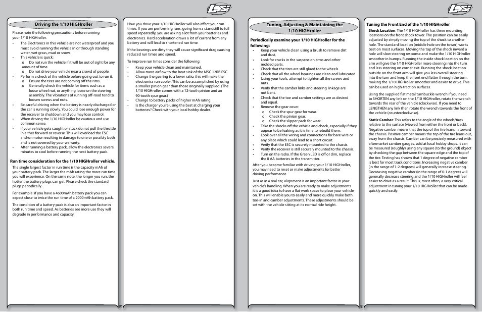 Losi LOSB0103 User Manual | Page 8 / 11