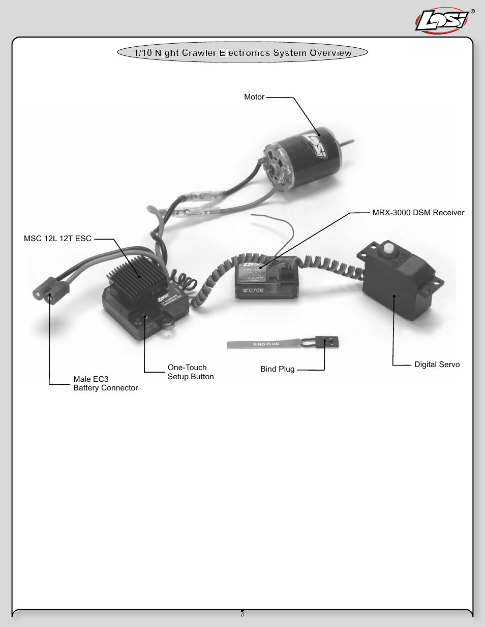 Night crawler manual pg 7.pdf | Losi LOSB0104T2 User Manual | Page 7 / 24