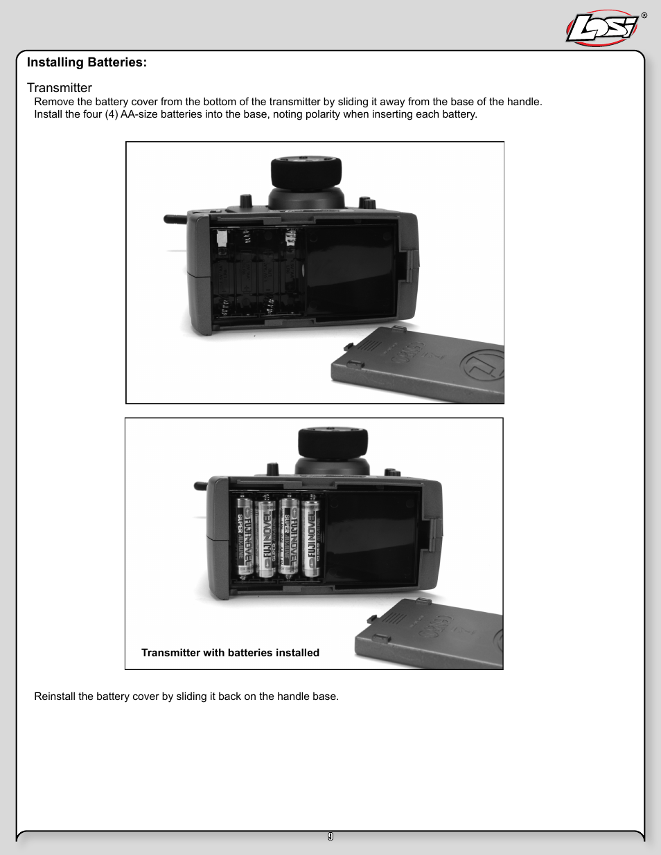 Night crawler manual pg 9.pdf | Losi LOSB0104T2 User Manual | Page 9 / 24