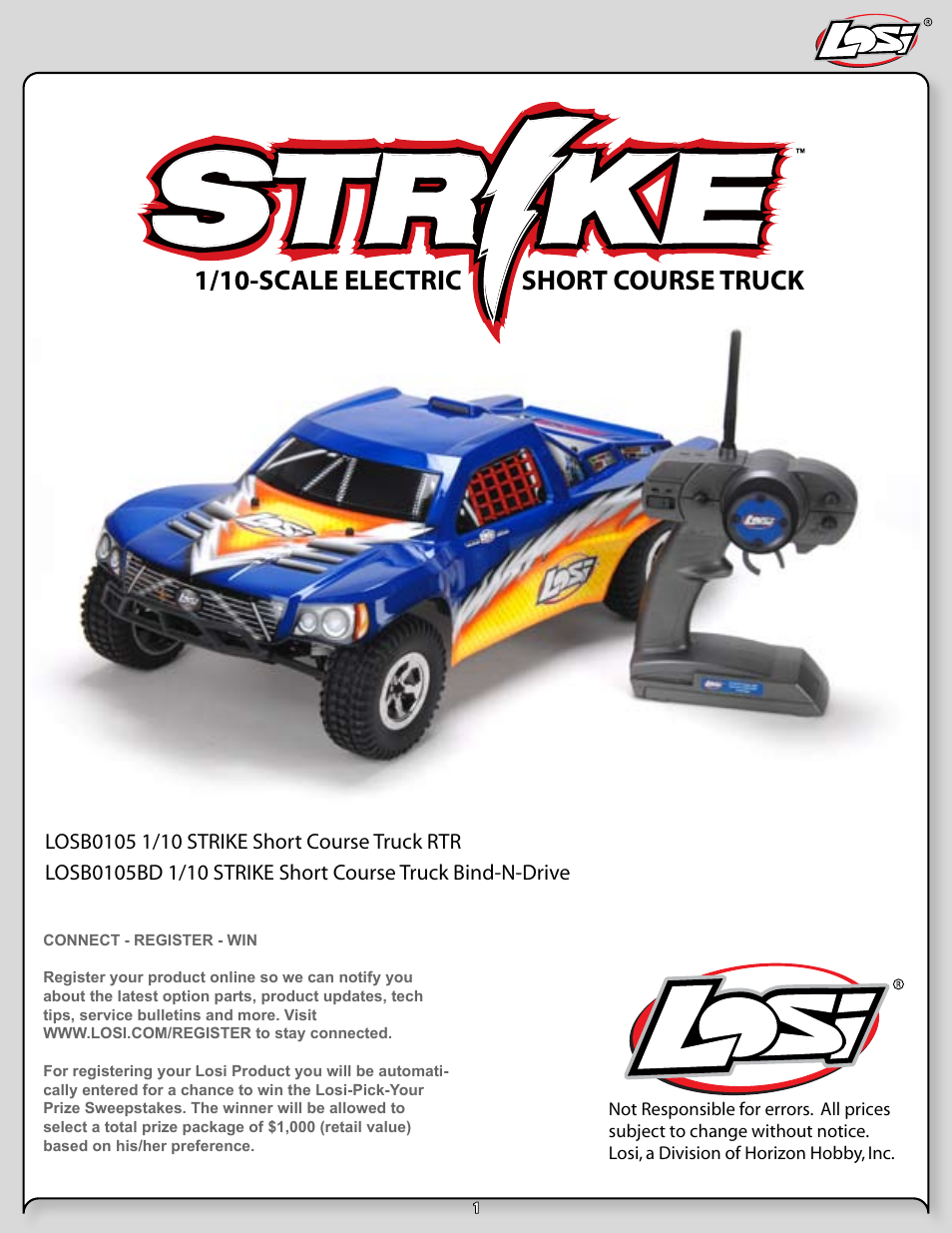 Losi LOSB0105BD User Manual | 36 pages