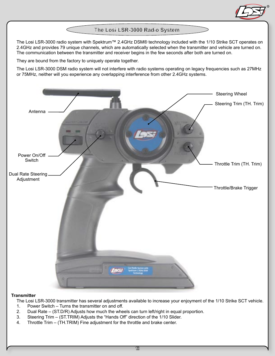 Losi LOSB0105BD User Manual | Page 12 / 36