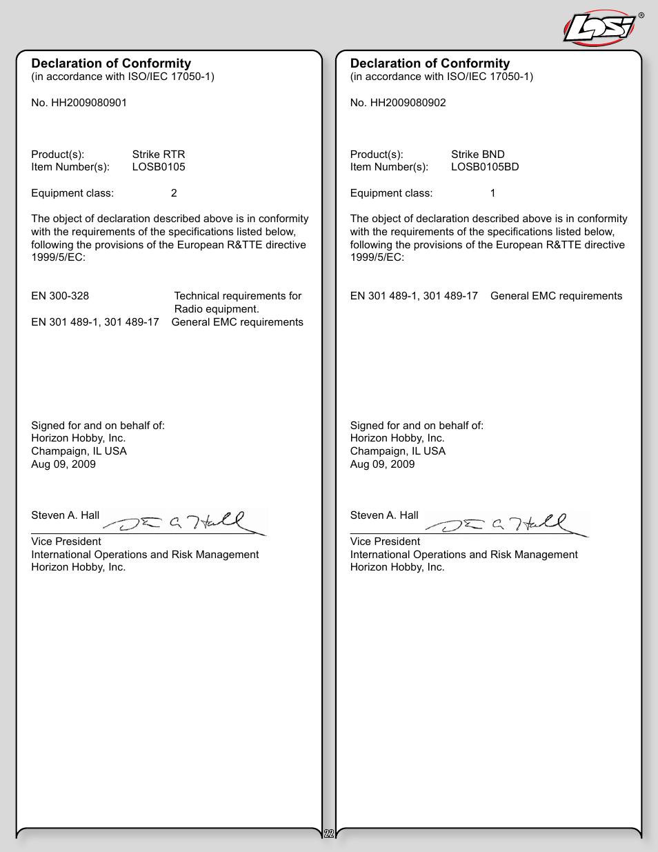 Losi LOSB0105BD User Manual | Page 22 / 36