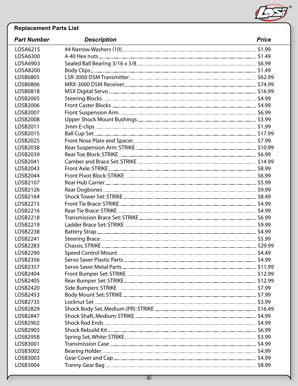 Losi LOSB0105BD User Manual | Page 24 / 36