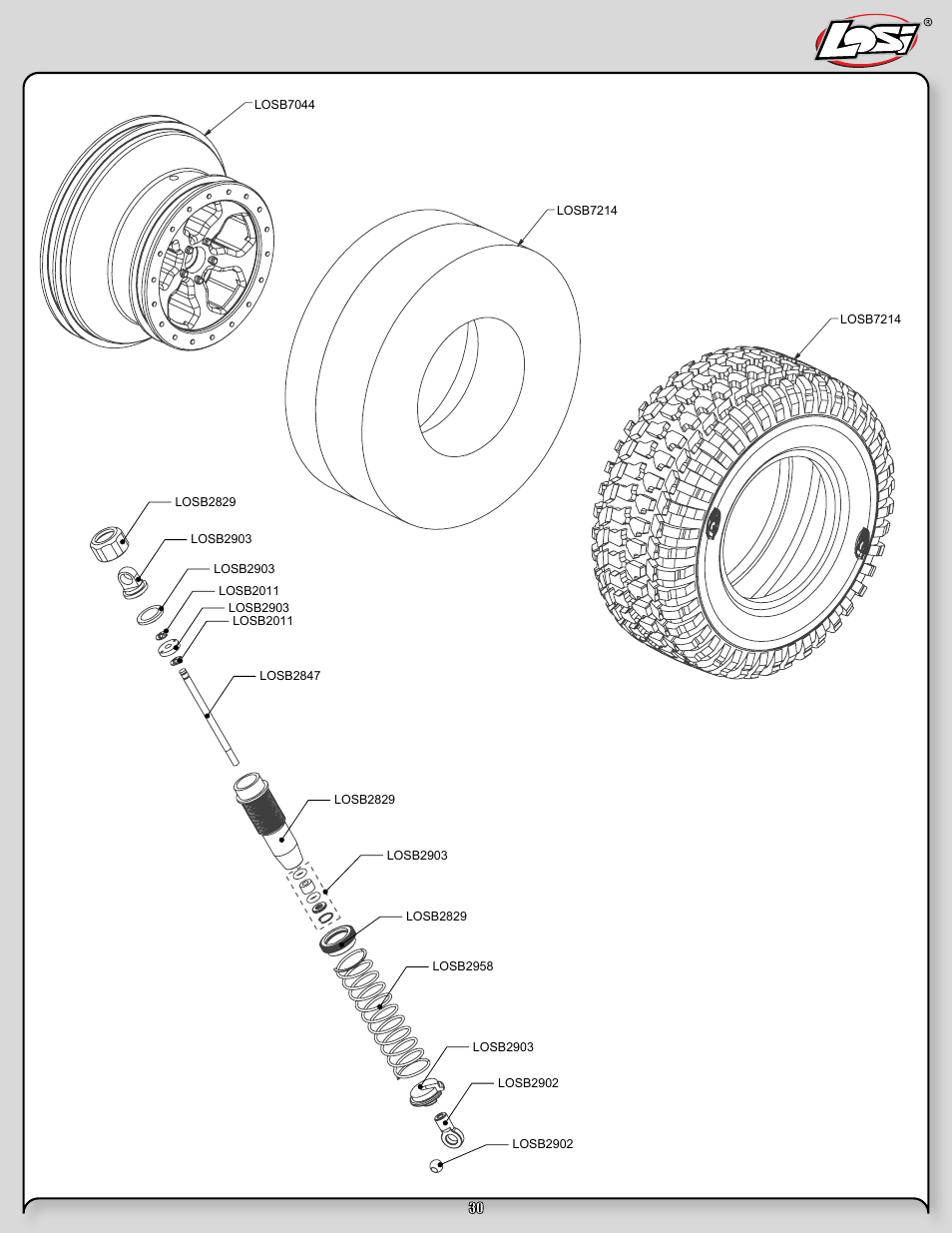 Losi LOSB0105BD User Manual | Page 30 / 36