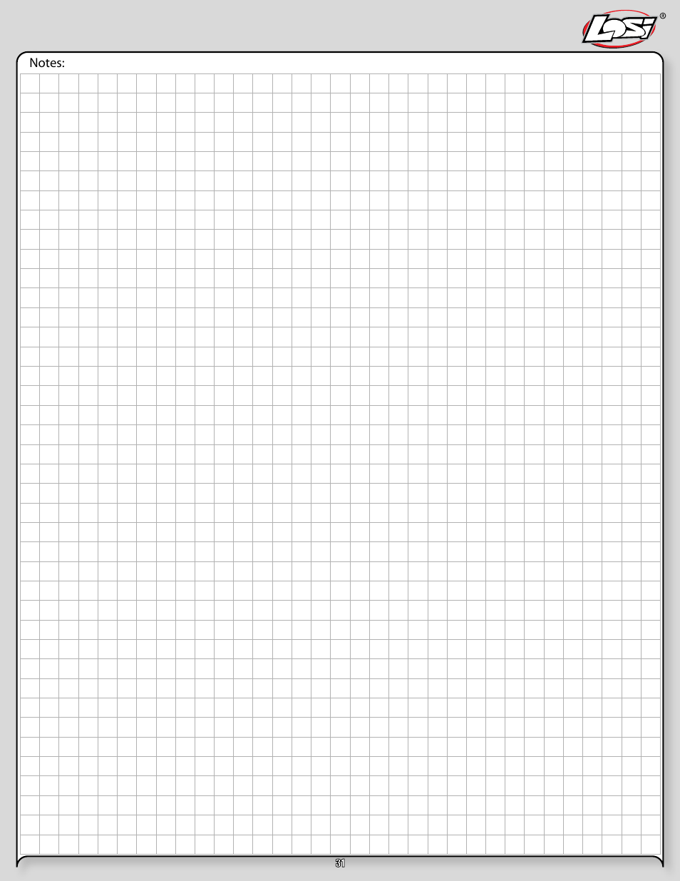 Losi LOSB0105BD User Manual | Page 31 / 36