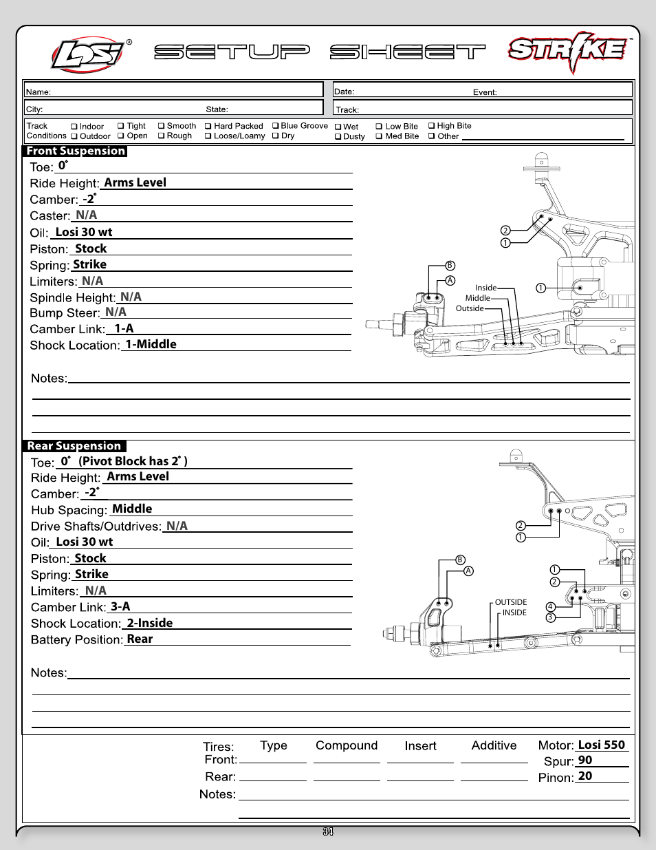 Losi LOSB0105BD User Manual | Page 34 / 36