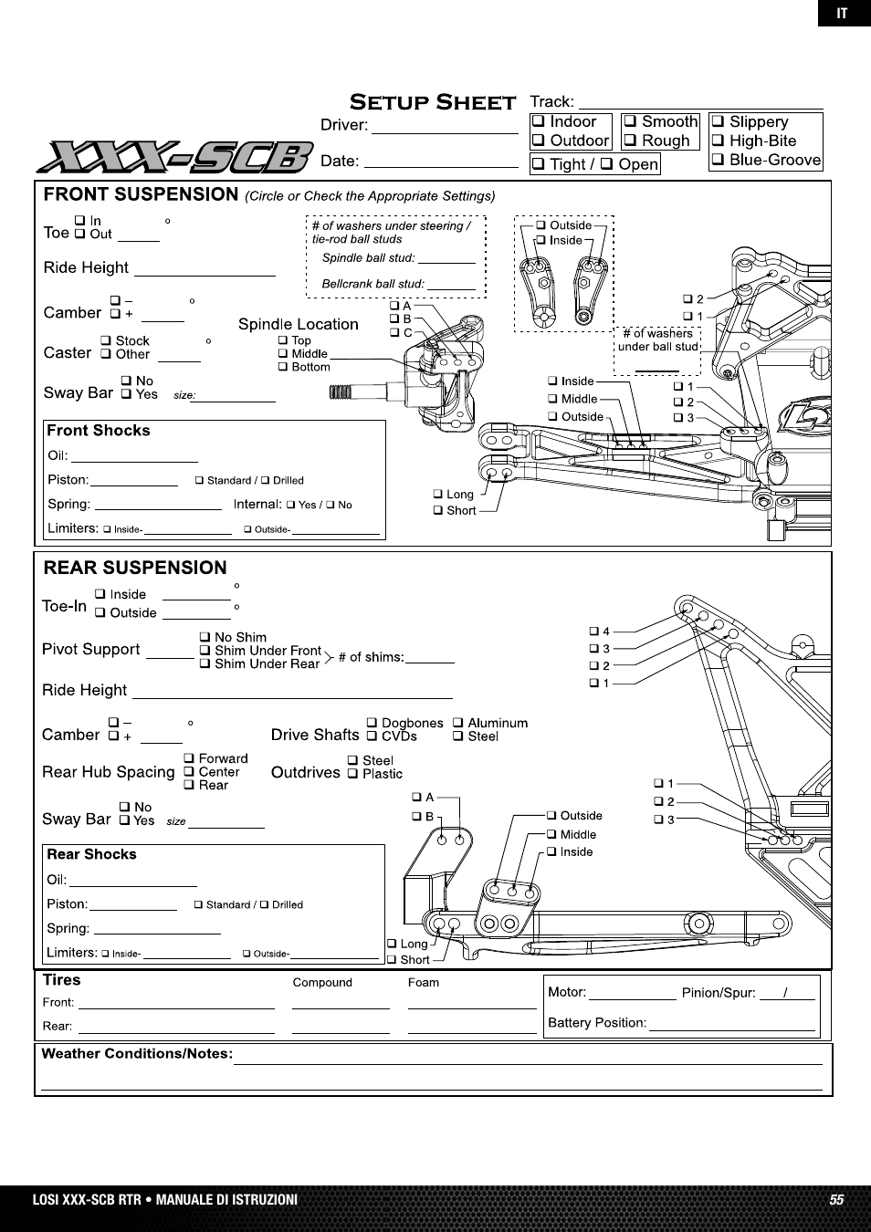 Losi LOSB0112 User Manual | Page 55 / 56