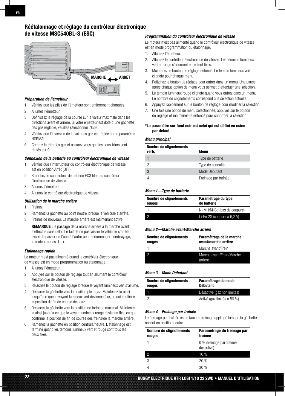 Losi LOSB0122 User Manual | Page 22 / 44