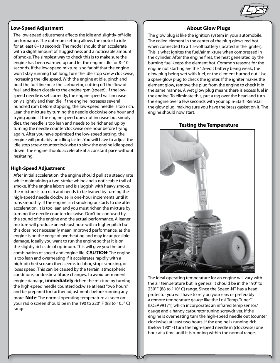 Losi LOSB0125 User Manual | Page 10 / 24