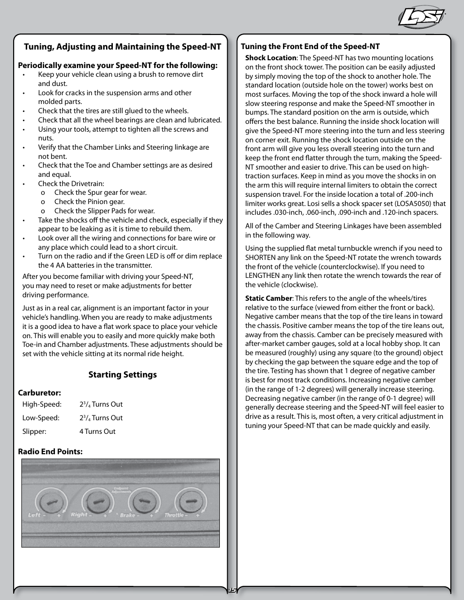 Losi LOSB0125 User Manual | Page 15 / 24