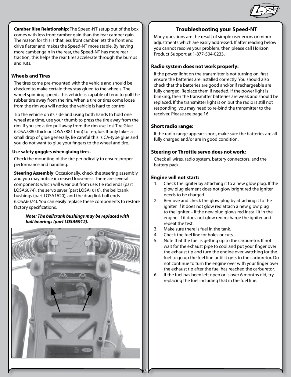 Losi LOSB0125 User Manual | Page 18 / 24
