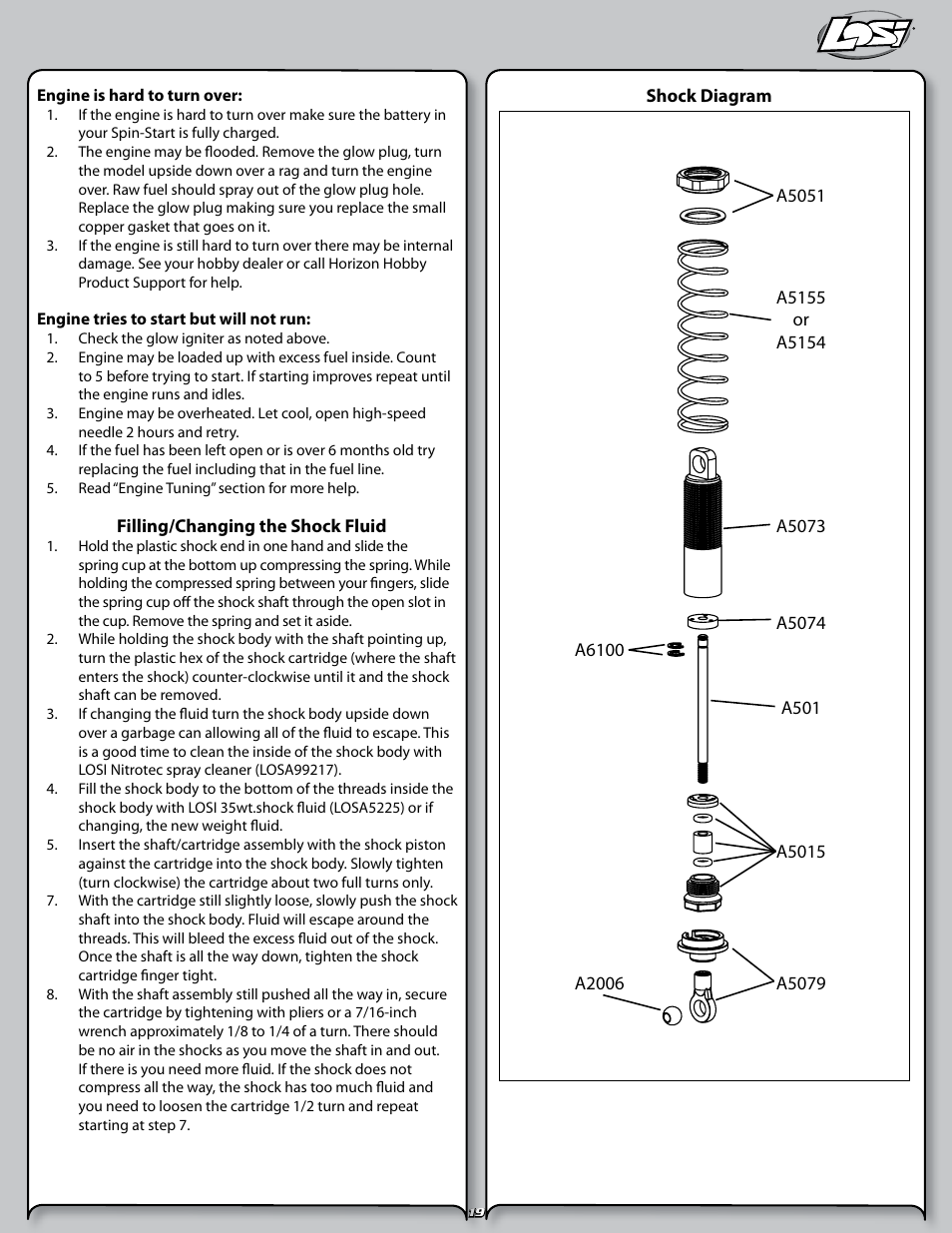 Losi LOSB0125 User Manual | Page 19 / 24