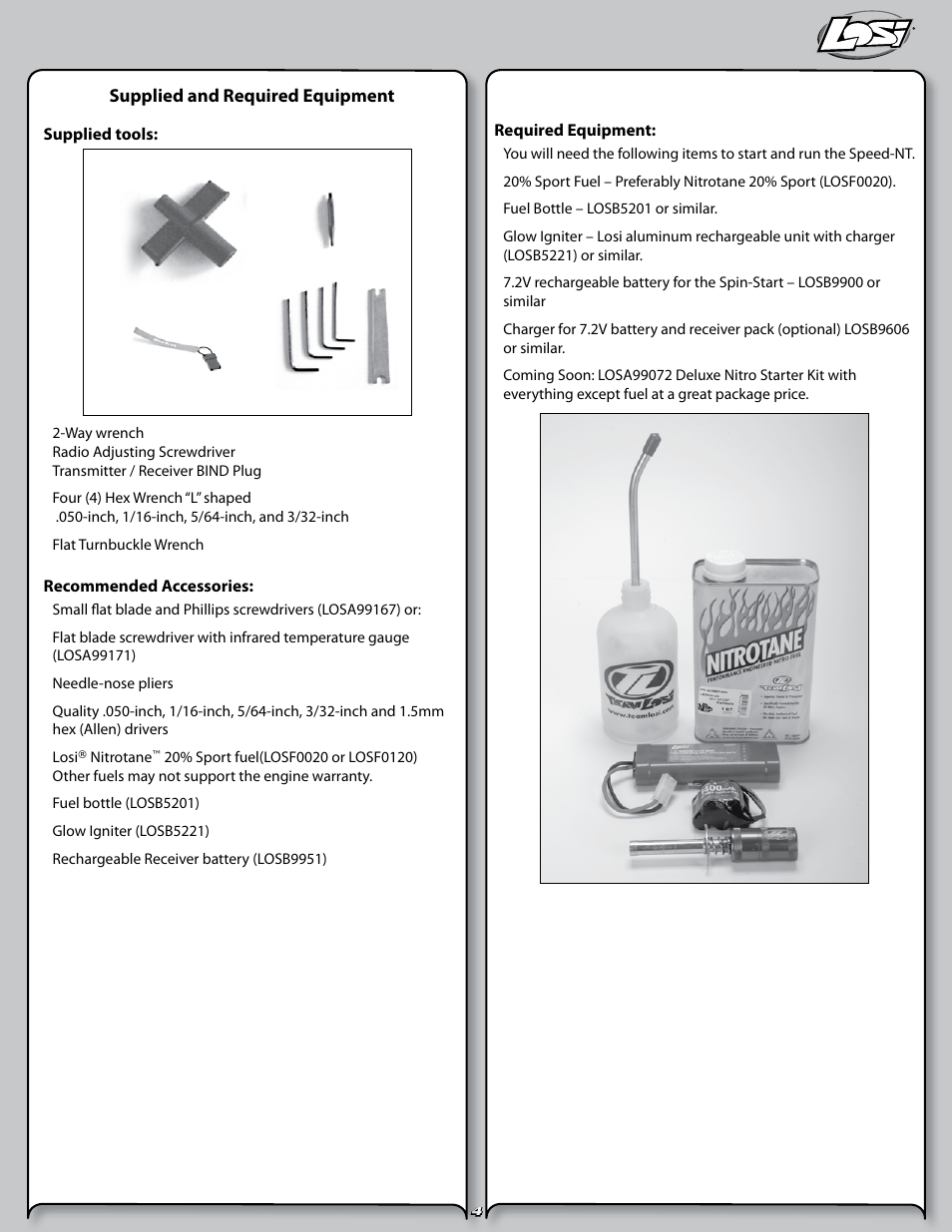 Losi LOSB0125 User Manual | Page 4 / 24